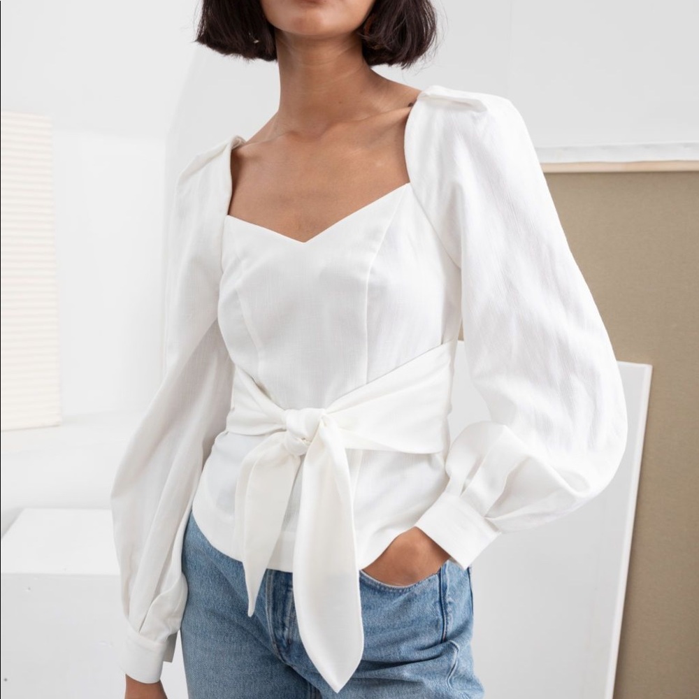 & OTHER STORIES | Waist Tie Blouse